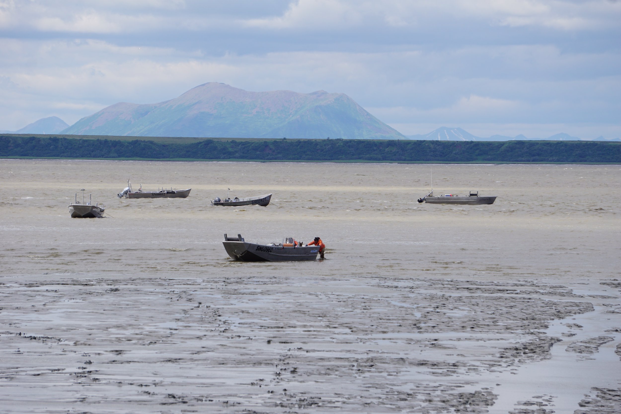 Tidal flats and waterways